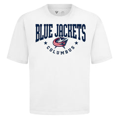 NHL Columbus Blue Jackets Levelwear Luxe Signature Knit T-Shirt - White