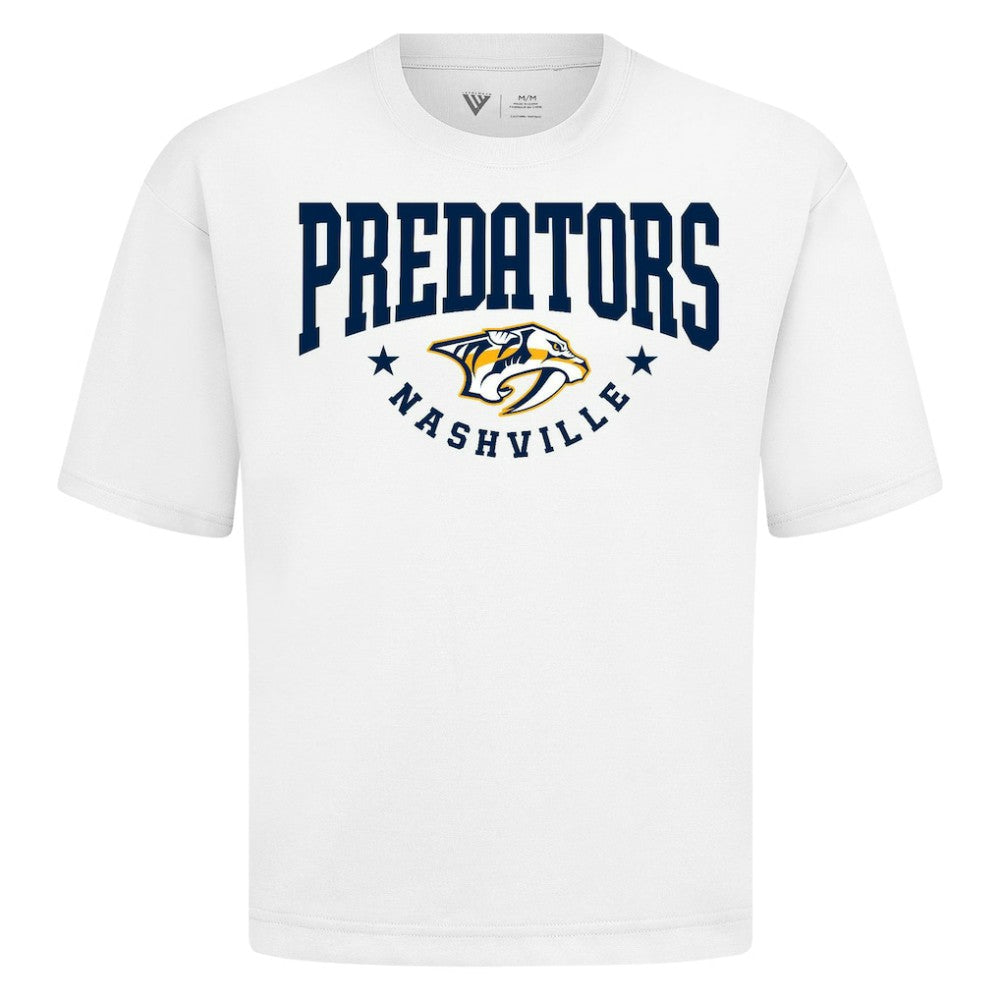 NHL Nashville Predators Levelwear Luxe Signature Knit T-Shirt - White