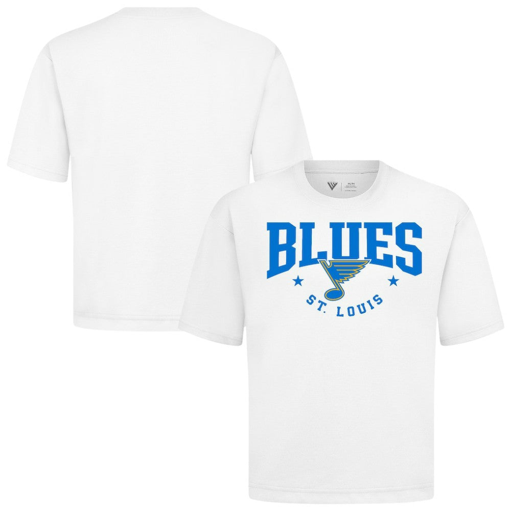 NHL St. Louis Blues Levelwear Luxe Signature Knit T-Shirt - White