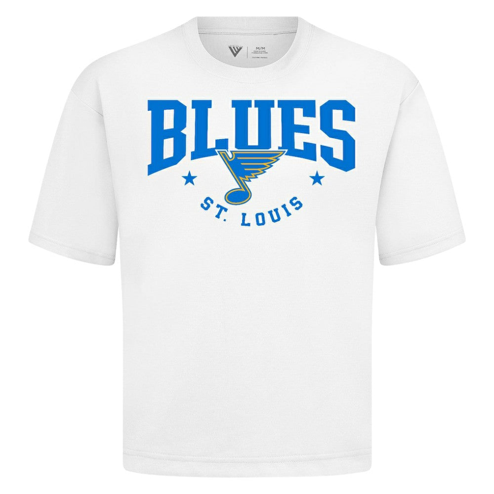 NHL St. Louis Blues Levelwear Luxe Signature Knit T-Shirt - White