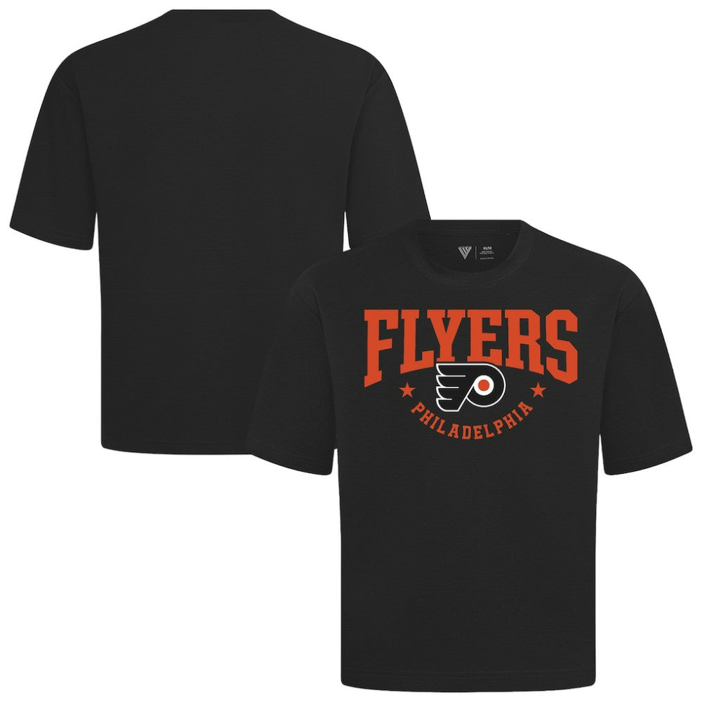 NHL Philadelphia Flyers Levelwear Luxe Signature Knit T-Shirt - Black