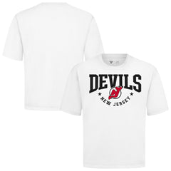 NHL New Jersey Devils Levelwear Luxe Signature Knit T-Shirt - White