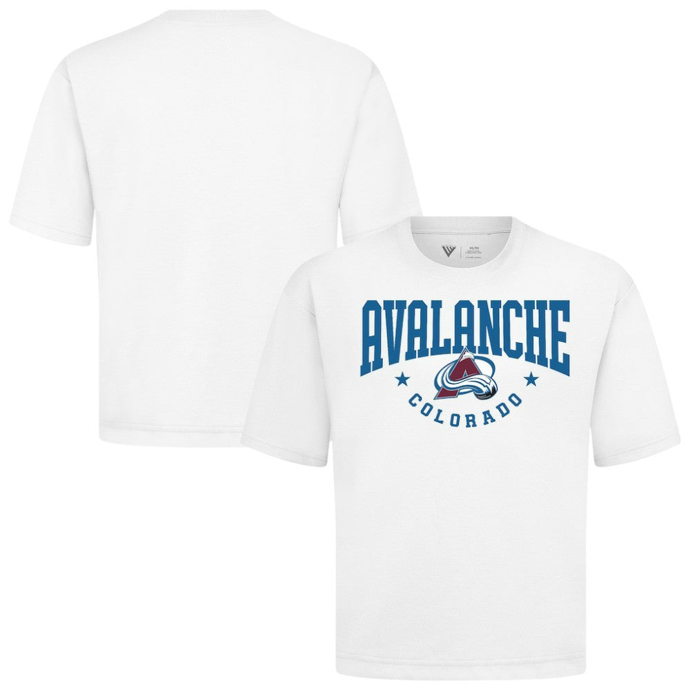 NHL Colorado Avalanche Levelwear Luxe Signature Knit T-Shirt - White