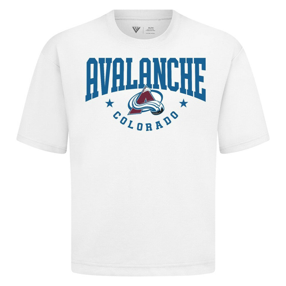 NHL Colorado Avalanche Levelwear Luxe Signature Knit T-Shirt - White