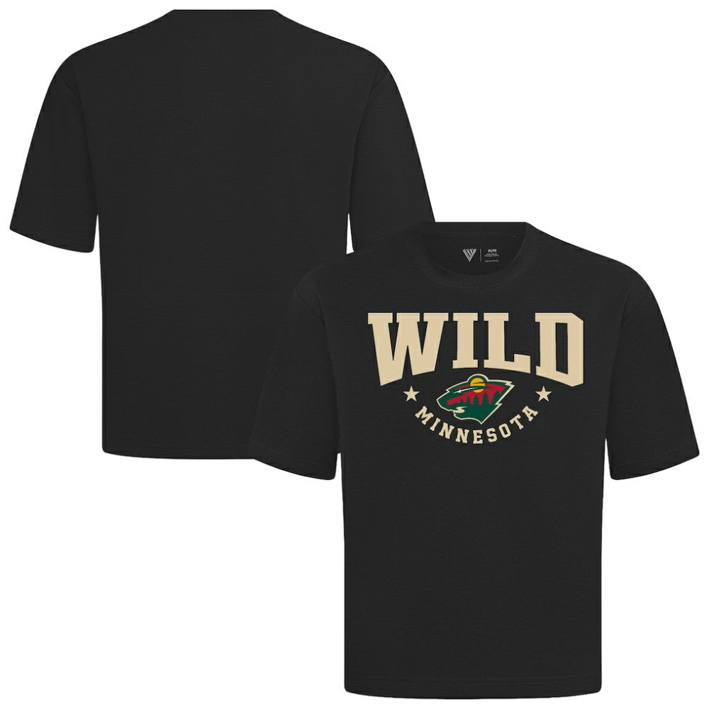 NHL Minnesota Wild Levelwear Luxe Signature Knit T-Shirt - Black