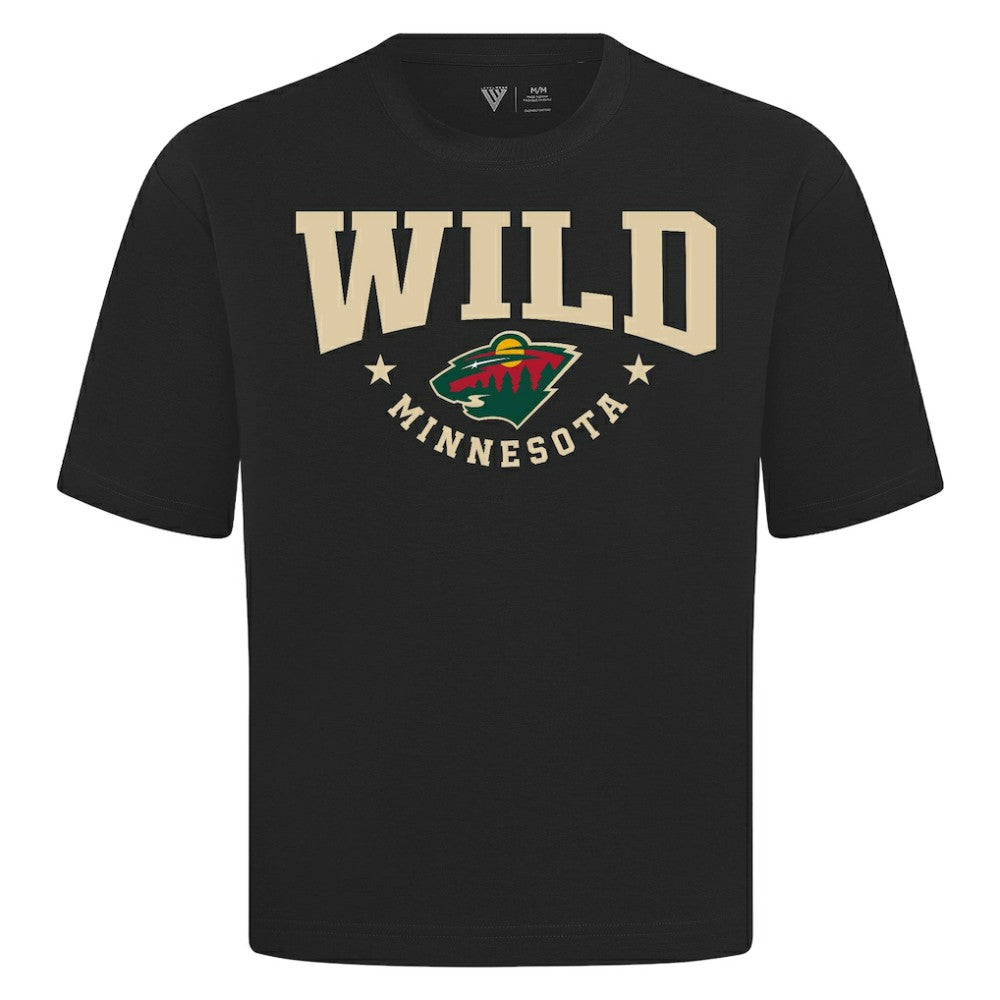 NHL Minnesota Wild Levelwear Luxe Signature Knit T-Shirt - Black