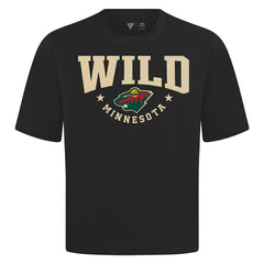 NHL Minnesota Wild Levelwear Luxe Signature Knit T-Shirt - Black