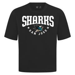 NHL San Jose Sharks Levelwear Luxe Signature Knit T-Shirt - Black