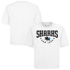 NHL San Jose Sharks Levelwear Luxe Signature Knit T-Shirt - White
