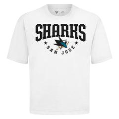 NHL San Jose Sharks Levelwear Luxe Signature Knit T-Shirt - White