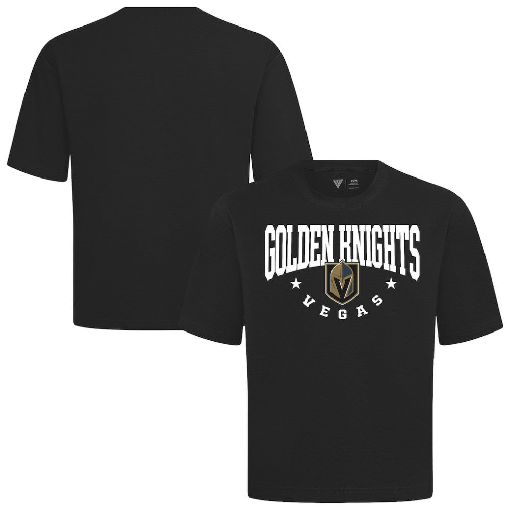 NHL Vegas Golden Knights Levelwear Luxe Signature Knit T-Shirt - Black