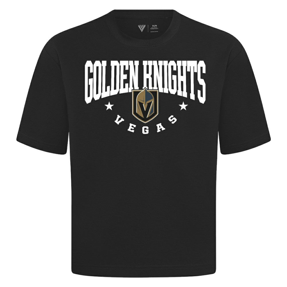 NHL Vegas Golden Knights Levelwear Luxe Signature Knit T-Shirt - Black