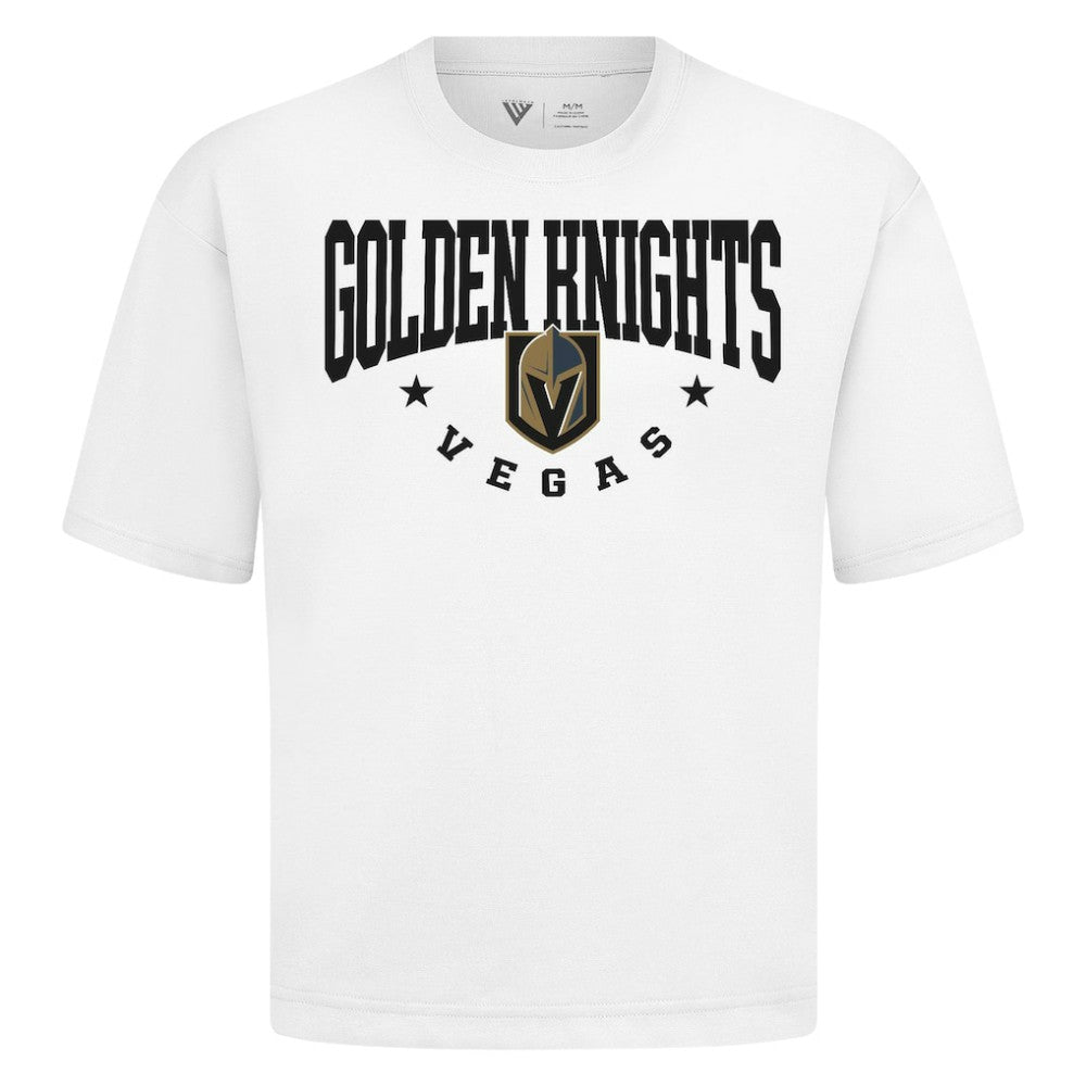 NHL Vegas Golden Knights Levelwear Luxe Signature Knit T-Shirt - White