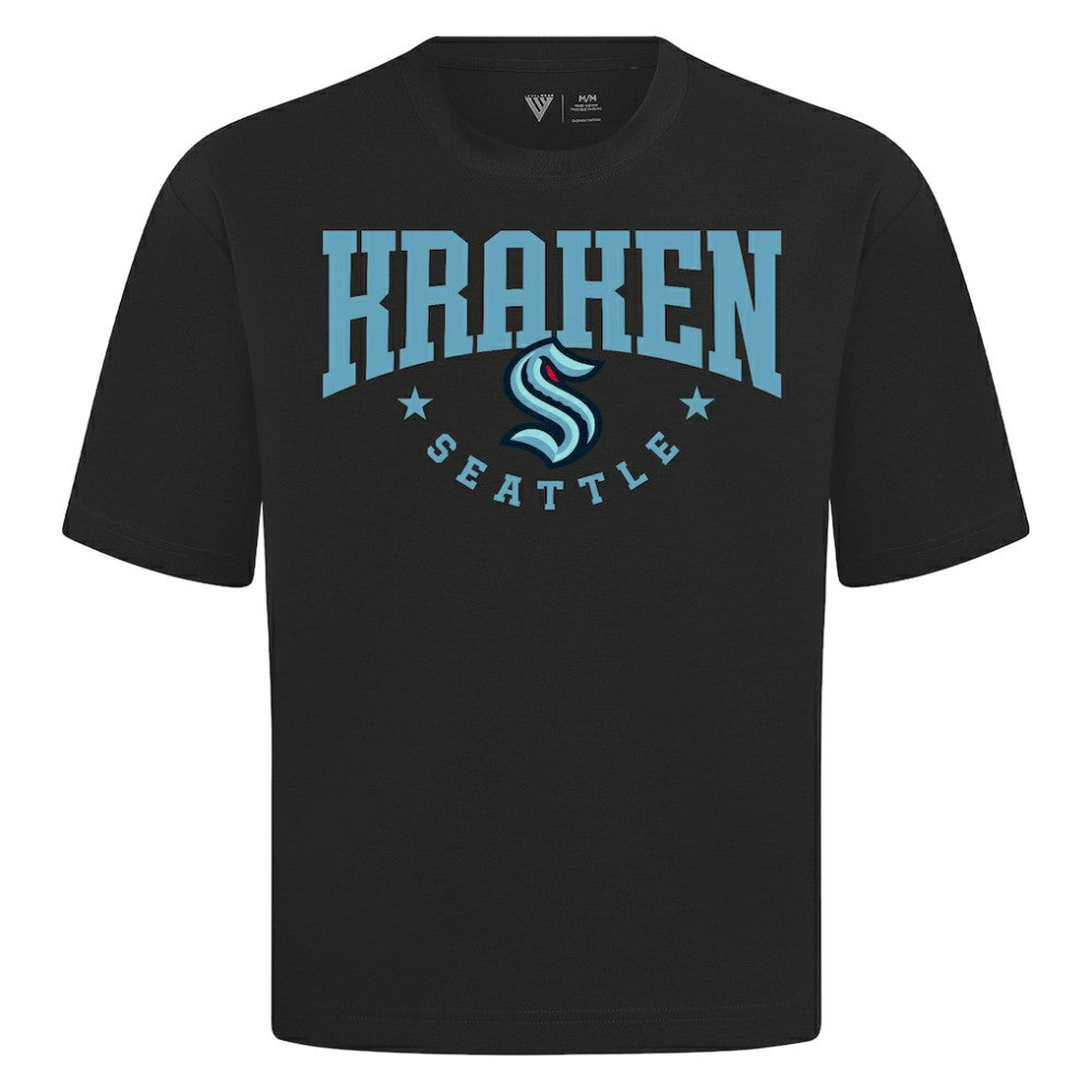 NHL Seattle Kraken Levelwear Luxe Signature Knit T-Shirt - Black