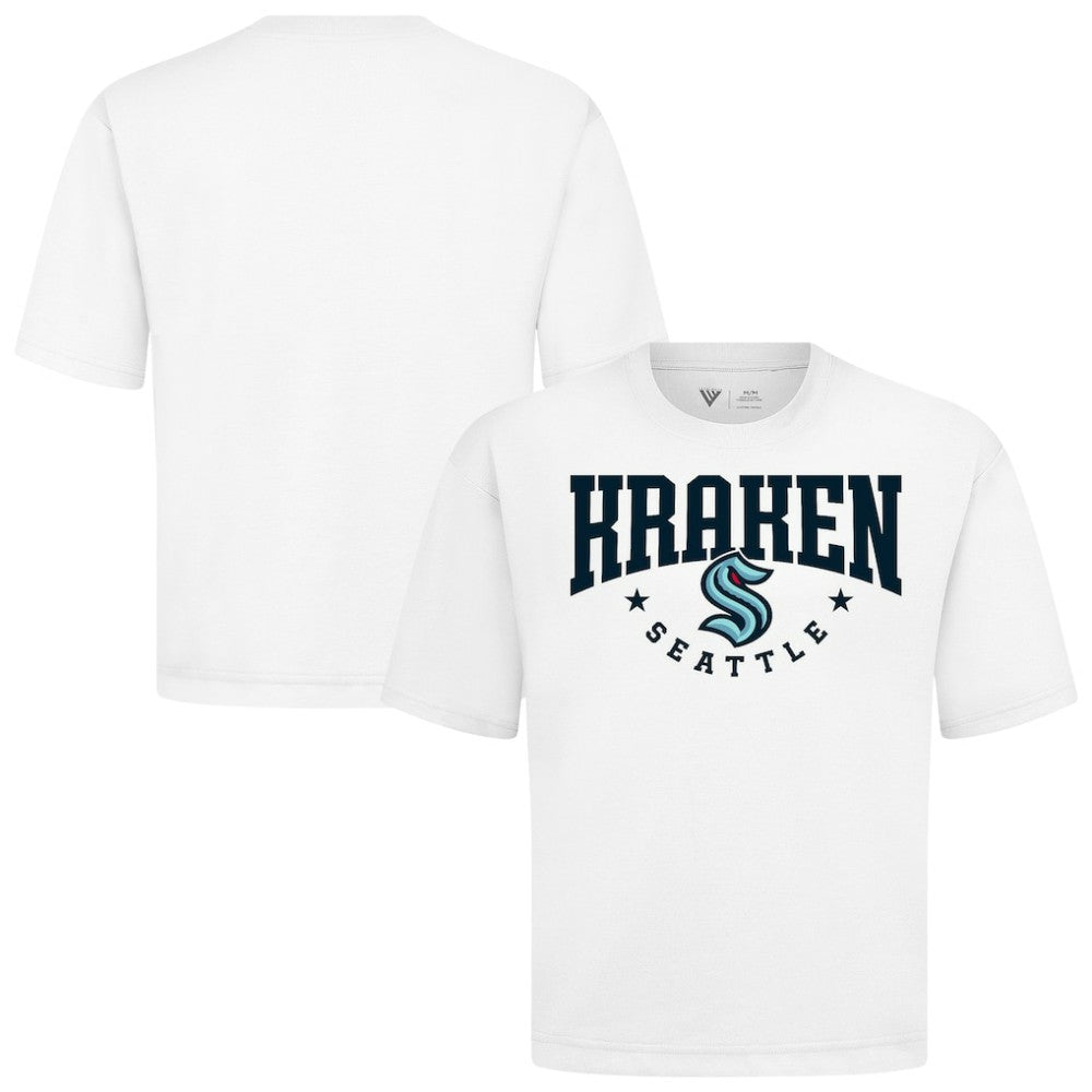 NHL Seattle Kraken Levelwear Luxe Signature Knit T-Shirt - White