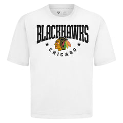 NHL Chicago Blackhawks Levelwear Luxe Signature Knit T-Shirt - White