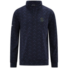 NHL Seattle Kraken Levelwear Chameleon Quarter-Zip Sweatshirt - Navy