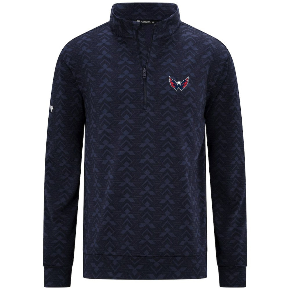 NHL Washington Capitals Levelwear Chameleon Quarter-Zip Sweatshirt - Navy