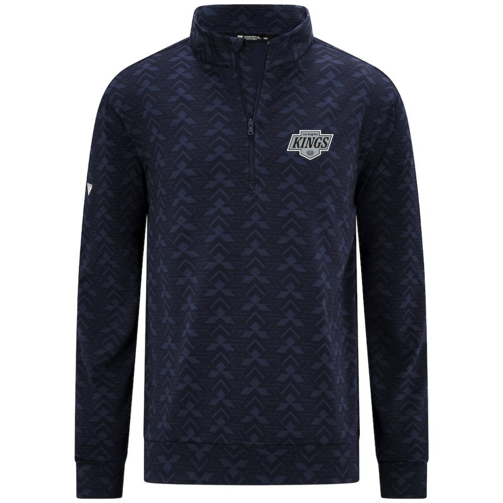 NHL Los Angeles Kings Levelwear Chameleon Quarter-Zip Sweatshirt - Navy