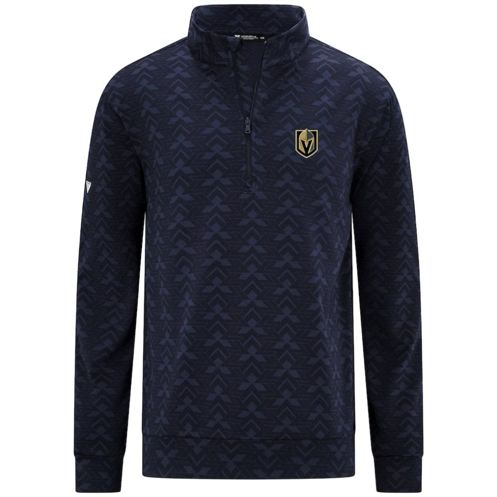 NHL Vegas Golden Knights Levelwear Chameleon Quarter-Zip Sweatshirt - Navy