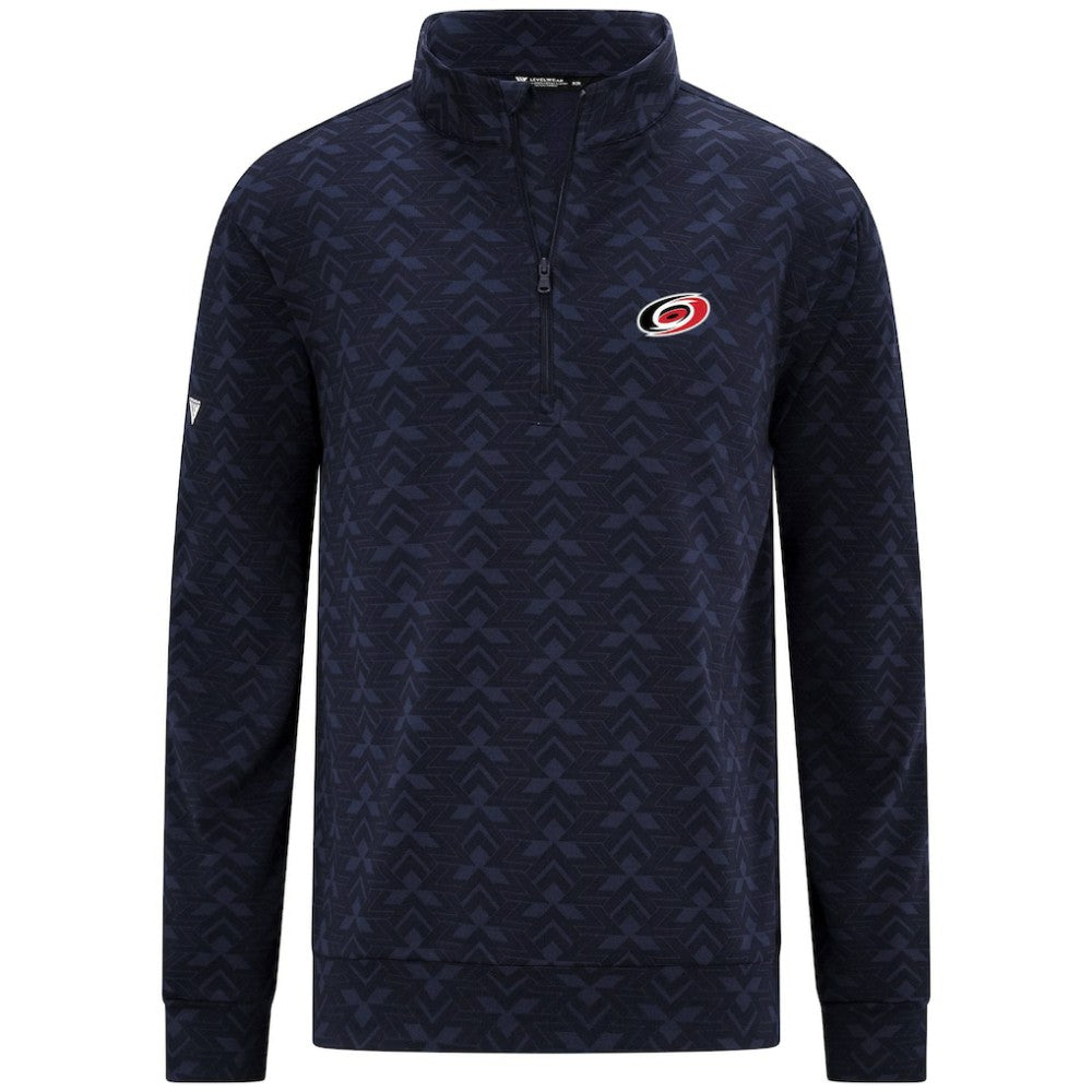 NHL Carolina Hurricanes Levelwear Chameleon Quarter-Zip Sweatshirt - Navy