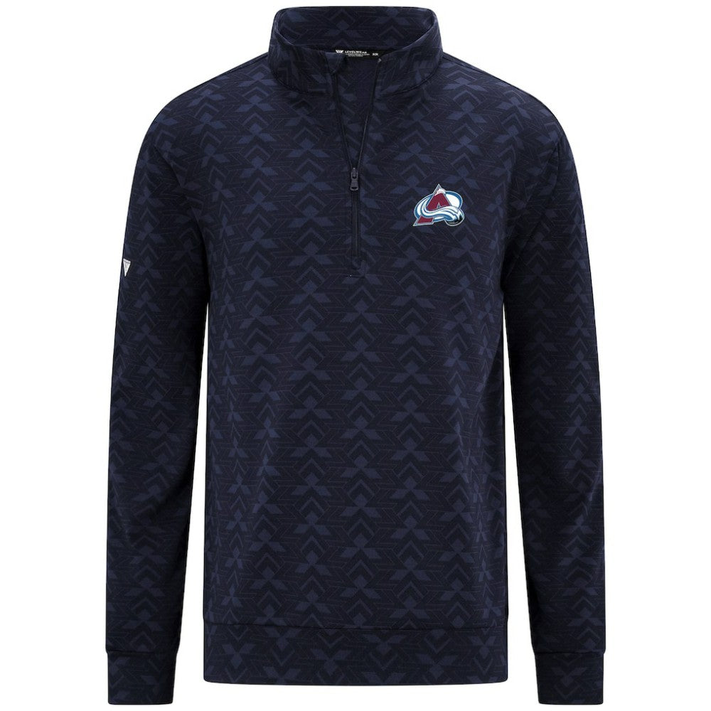 NHL Colorado Avalanche Levelwear Chameleon Quarter-Zip Sweatshirt - Navy