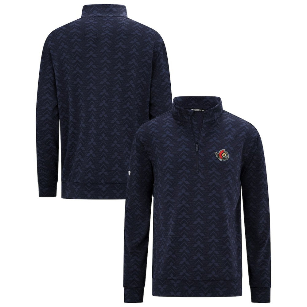 NHL Ottawa Senators Levelwear Chameleon Quarter-Zip Sweatshirt - Navy