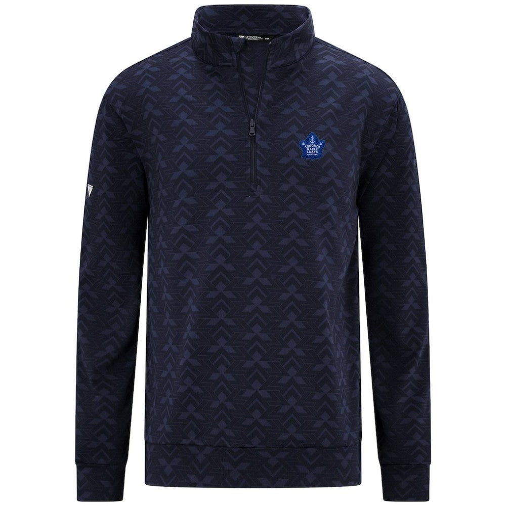 NHL Toronto Maple Leafs Levelwear Chameleon Quarter-Zip Sweatshirt - Navy