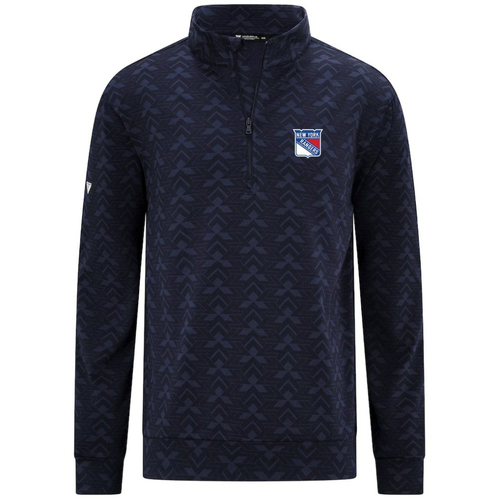 NHL New York Rangers Levelwear Chameleon Quarter-Zip Sweatshirt - Navy