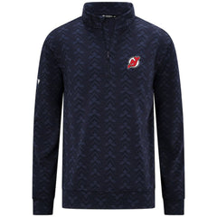 NHL New Jersey Devils Levelwear Chameleon Quarter-Zip Sweatshirt - Navy