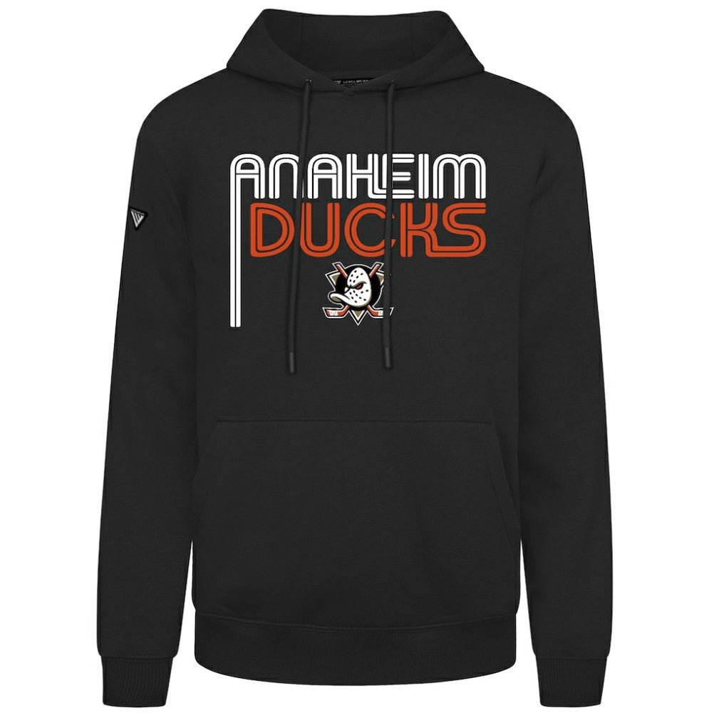 NHL Anaheim Ducks Levelwear Podium Lanes Hoodie - Black