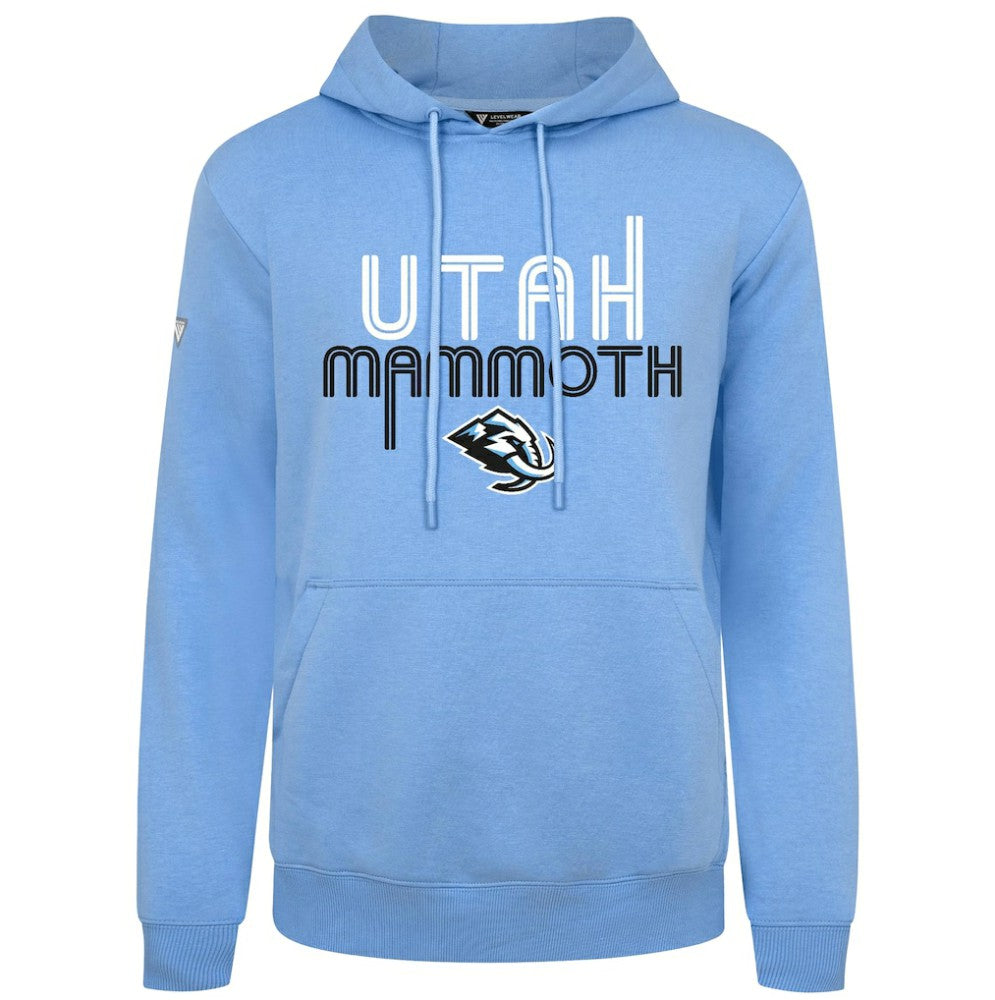 NHL Utah Mammoth Levelwear Podium Lanes Hoodie - Light Blue