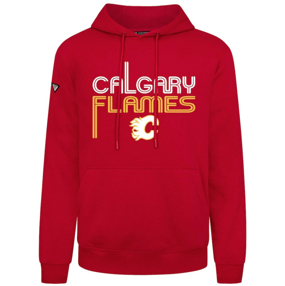 NHL Calgary Flames Levelwear Podium Lanes Hoodie - Red