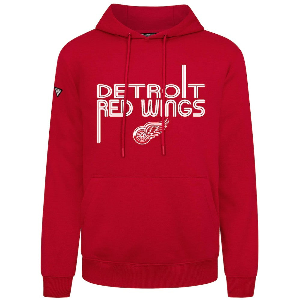 NHL Detroit Red Wings Levelwear Podium Lanes Hoodie - Red