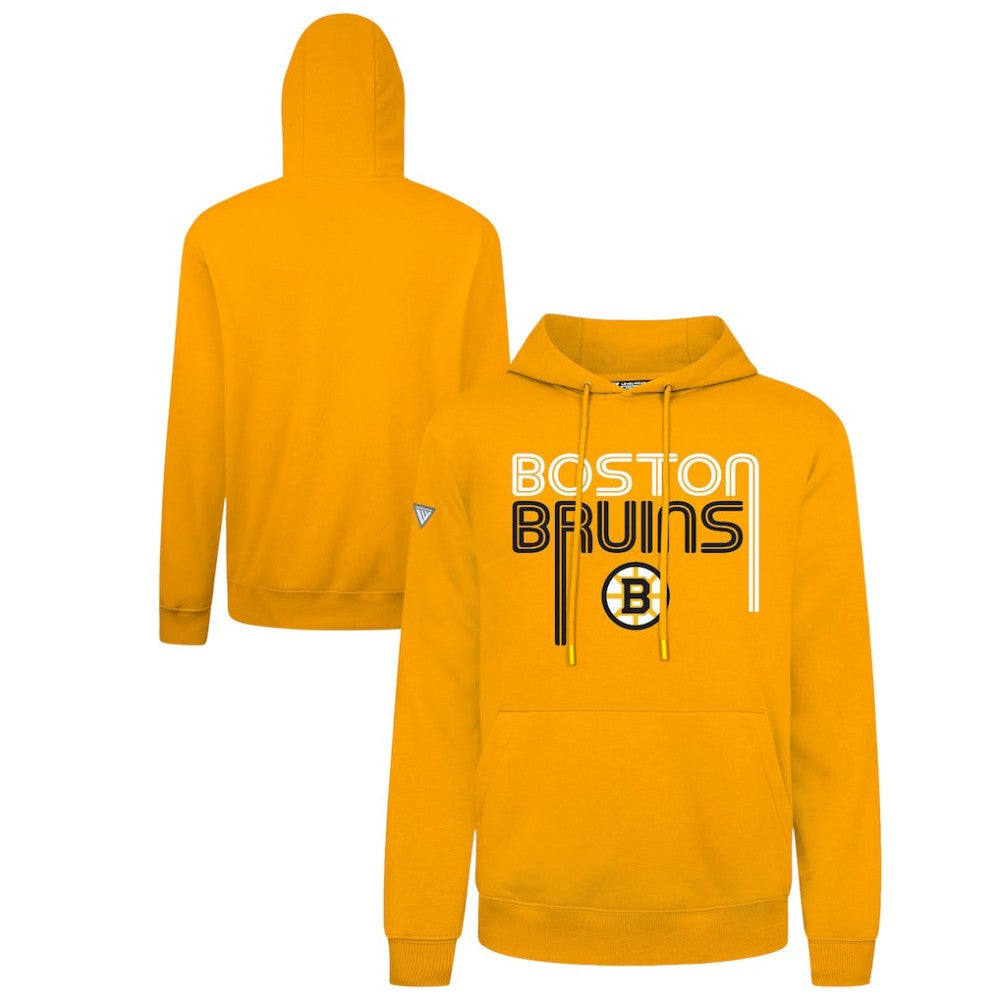 NHL Boston Bruins Levelwear Podium Lanes Hoodie - Gold