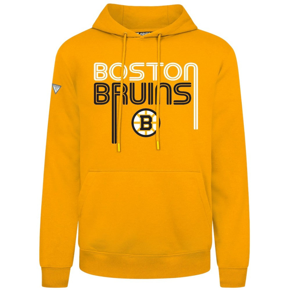 NHL Boston Bruins Levelwear Podium Lanes Hoodie - Gold