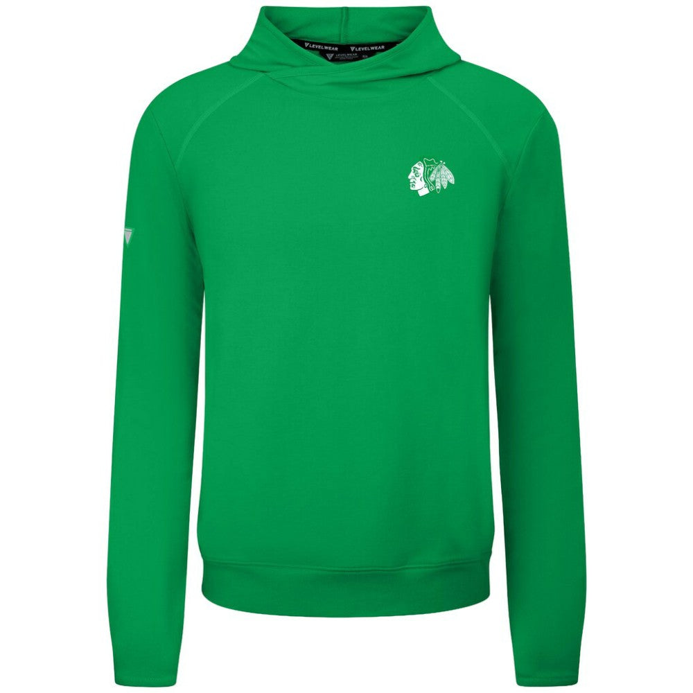 NHL Chicago Blackhawks Levelwear St. Patrick's Day Mandate Tri-Blend Hoodie - Green
