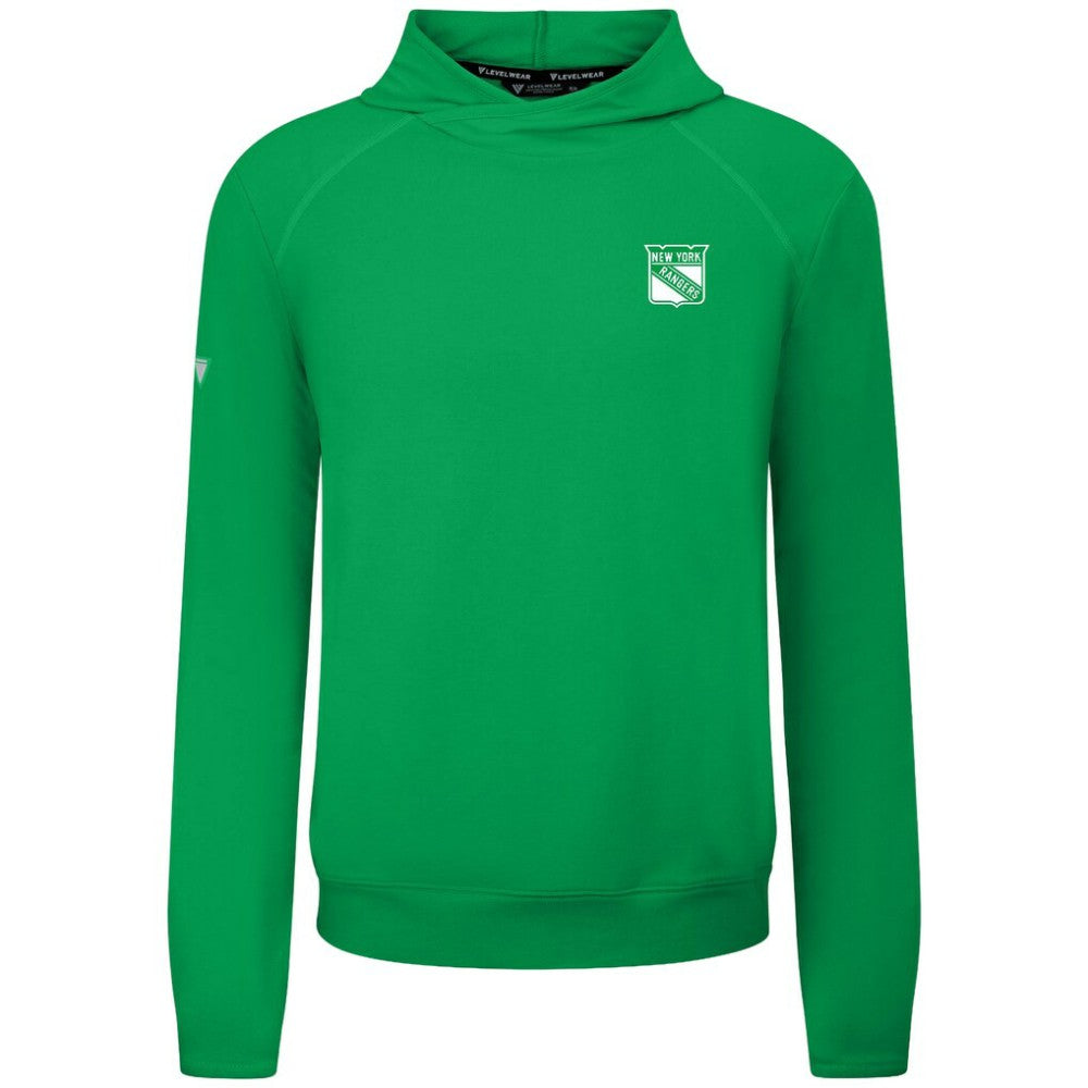 NHL New York Rangers Levelwear St. Patrick's Day Mandate Tri-Blend Hoodie - Green