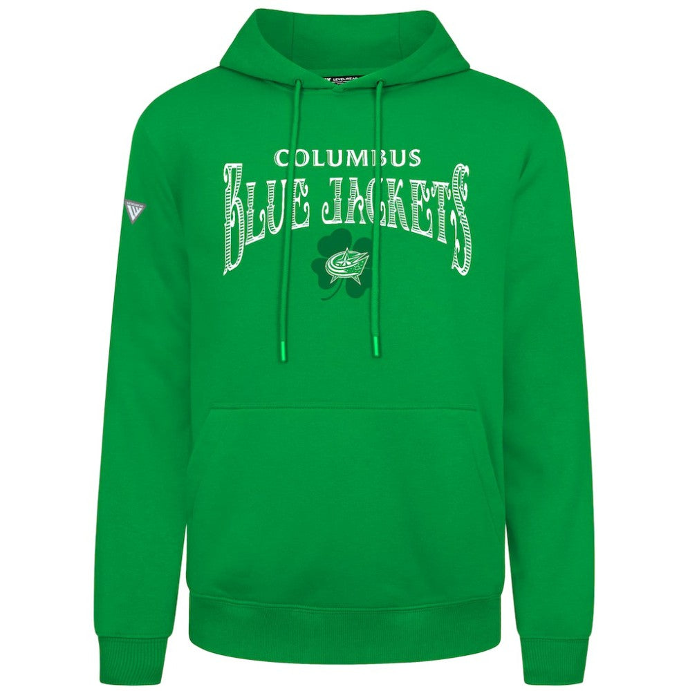 NHL Columbus Blue Jackets Levelwear St. Patrick's Day Podium Hoodie - Green