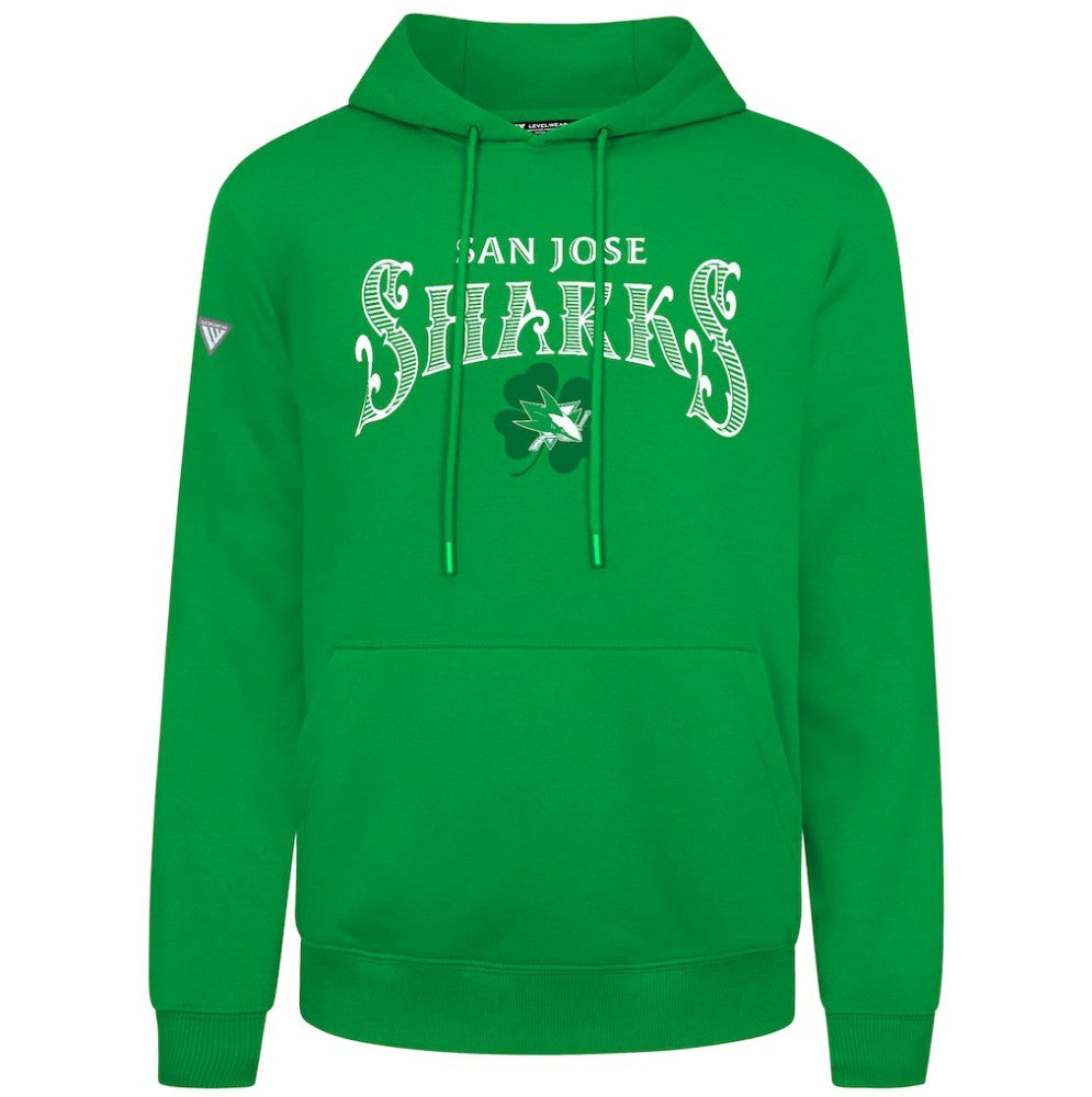 NHL San Jose Sharks Levelwear St. Patrick's Day Podium Hoodie - Green