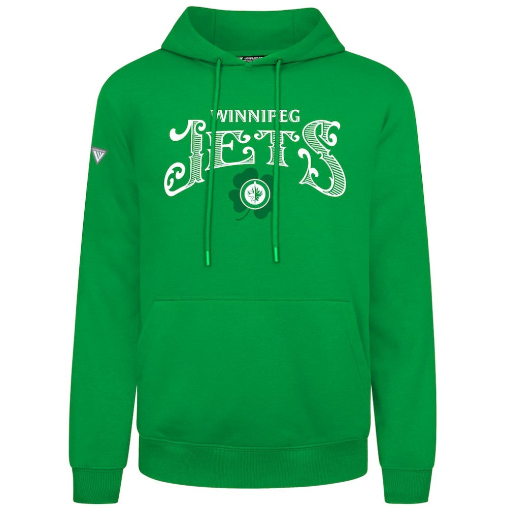 NHL Winnipeg Jets Levelwear St. Patrick's Day Podium Hoodie - Green