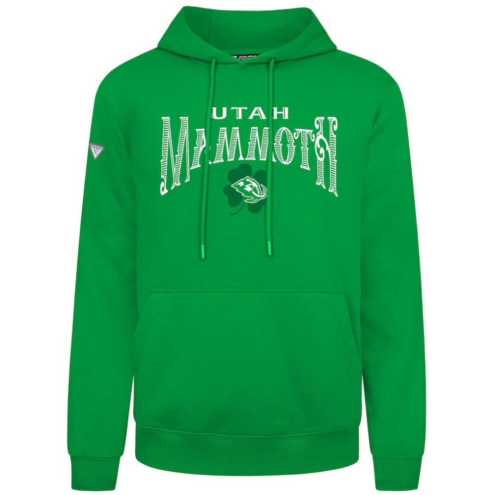 NHL Utah Mammoth Levelwear St. Patrick's Day Podium Hoodie - Green