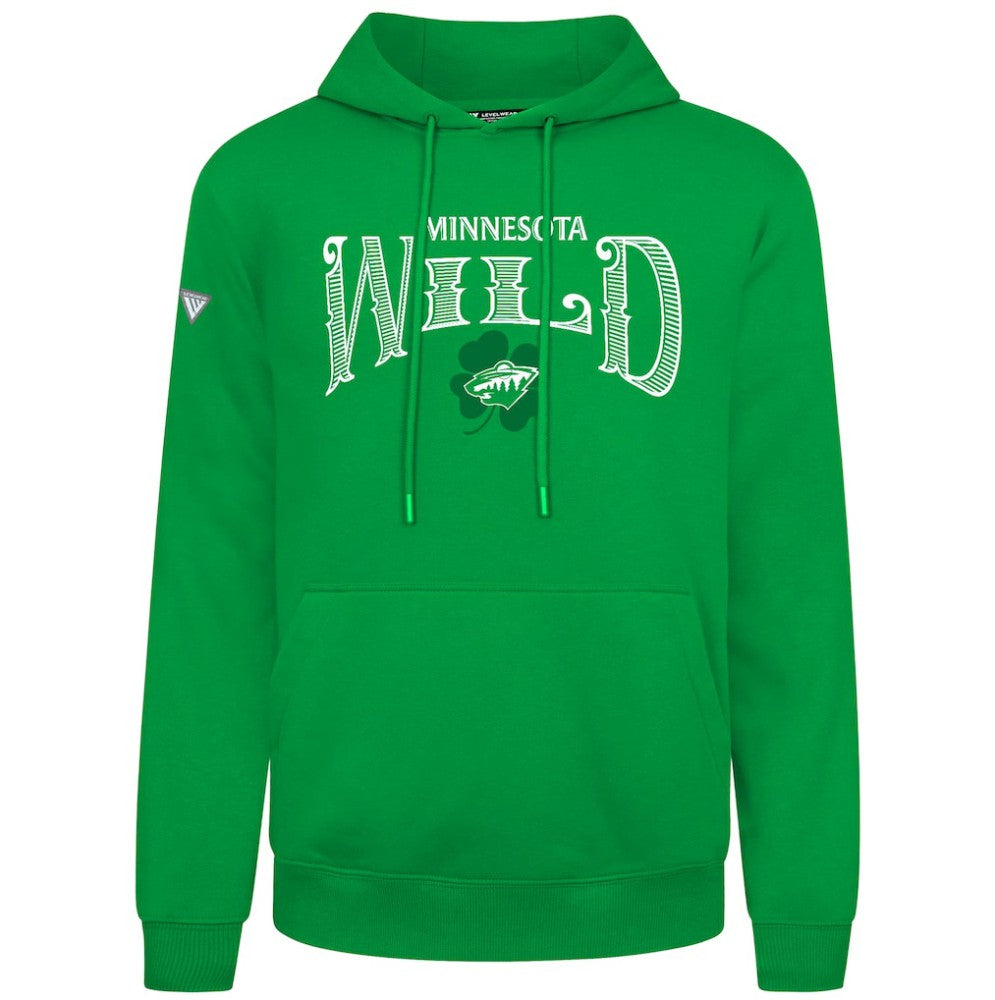 NHL Minnesota Wild Levelwear St. Patrick's Day Podium Hoodie - Green