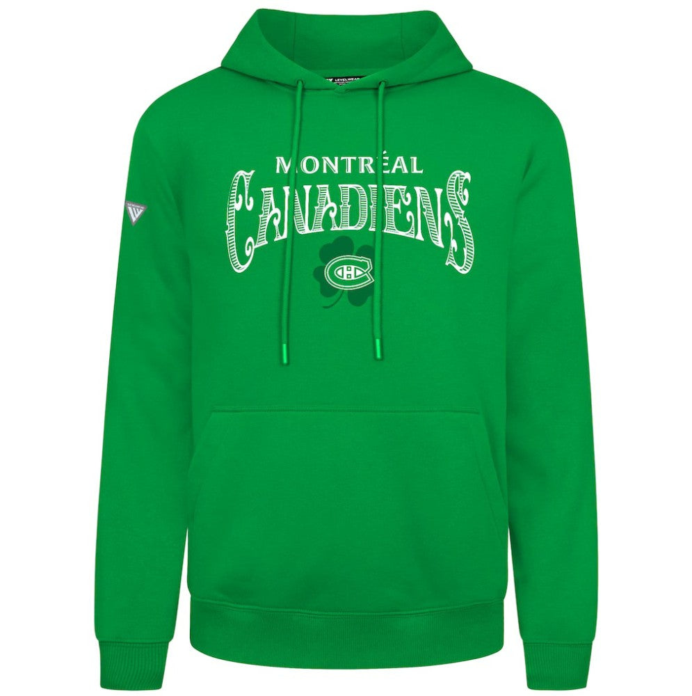 NHL Montreal Canadiens Levelwear St. Patrick's Day Podium Hoodie - Green