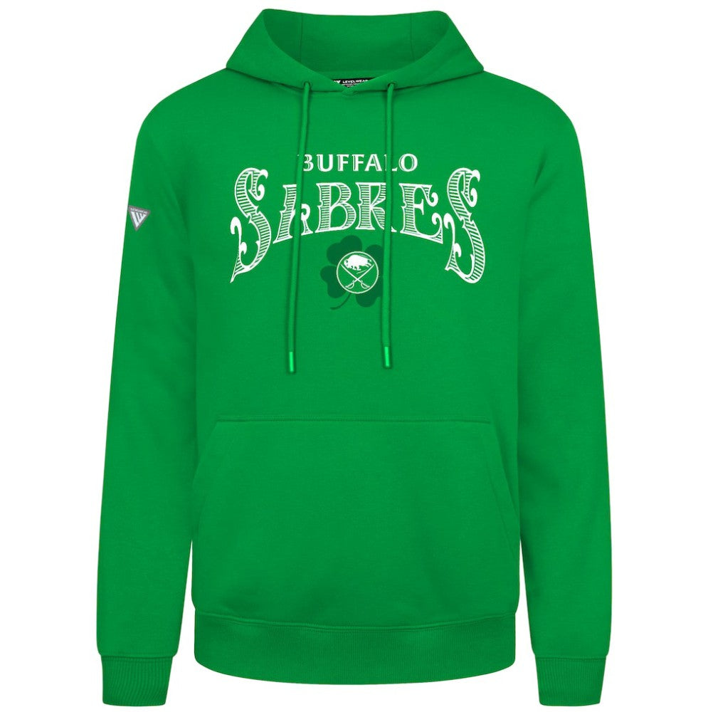 NHL Buffalo Sabres Levelwear St. Patrick's Day Podium Hoodie - Green
