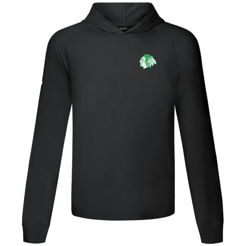 NHL Chicago Blackhawks Levelwear St. Patrick's Day Dimension Hoodie - Black