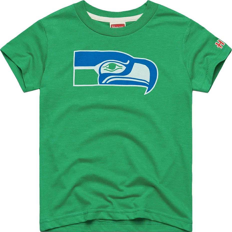 Seattle Seahawks Homage Youth 1976 Tri-Blend T-Shirt Green