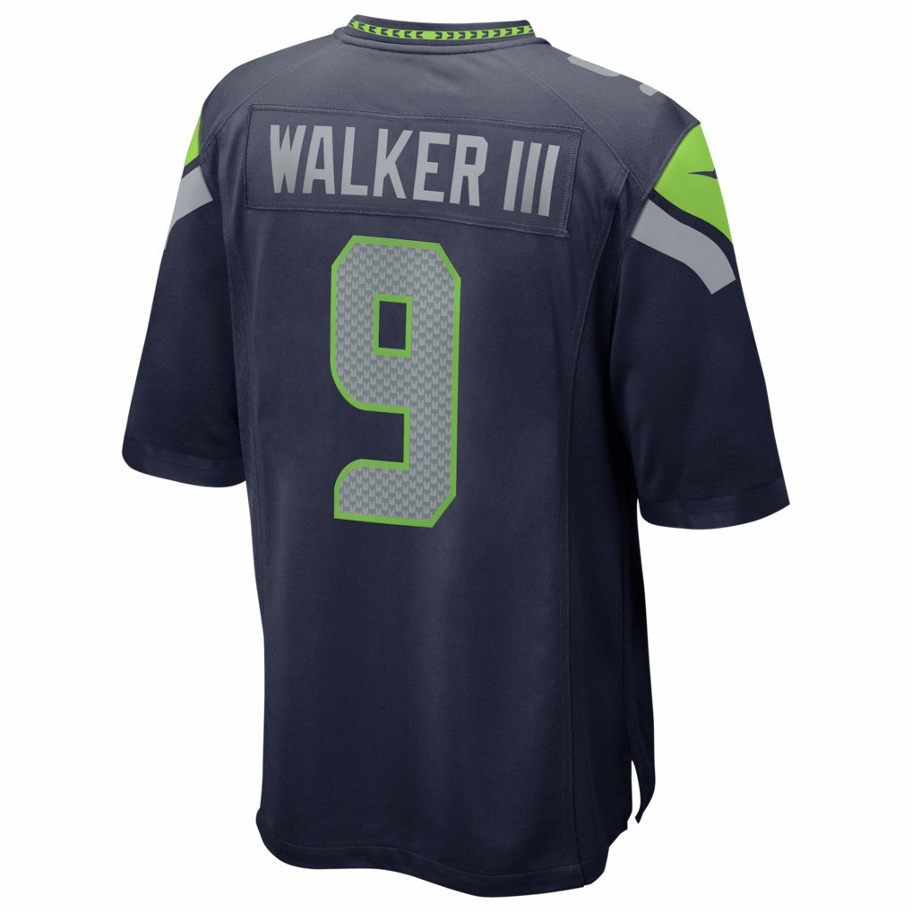 Kenneth Walker III Seattle Seahawks Super Bowl LX Patch Game Jersey College Navy