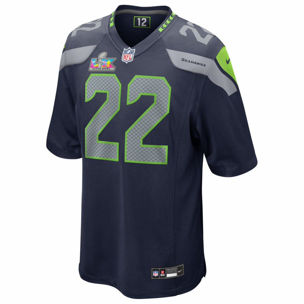 Rashid Shaheed Seattle Seahawks Super Bowl LX Patch Game Jersey College Navy