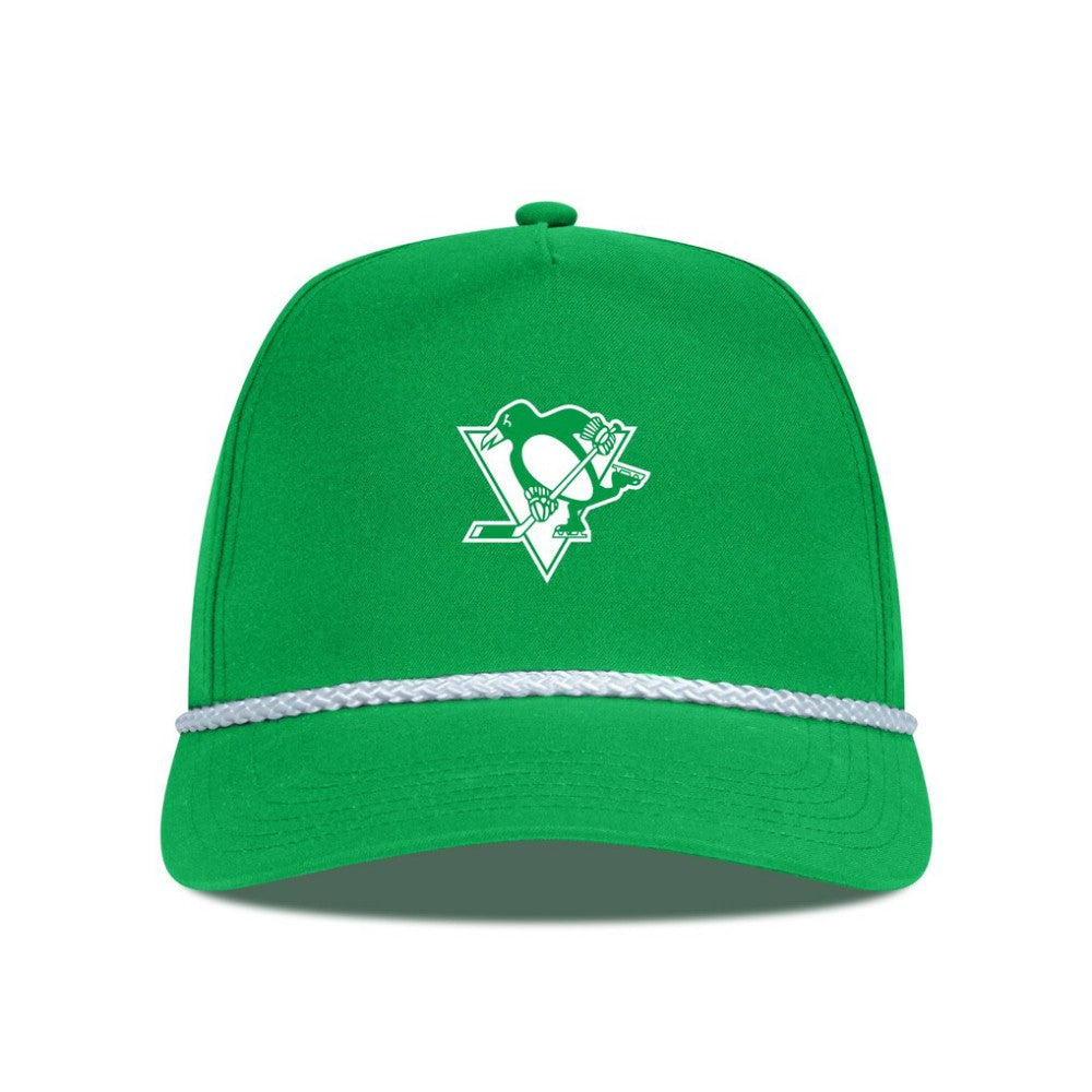 NHL Pittsburgh Penguins Levelwear St. Patrick's Day Gambit Rope Adjustable Hat - Kelly Green